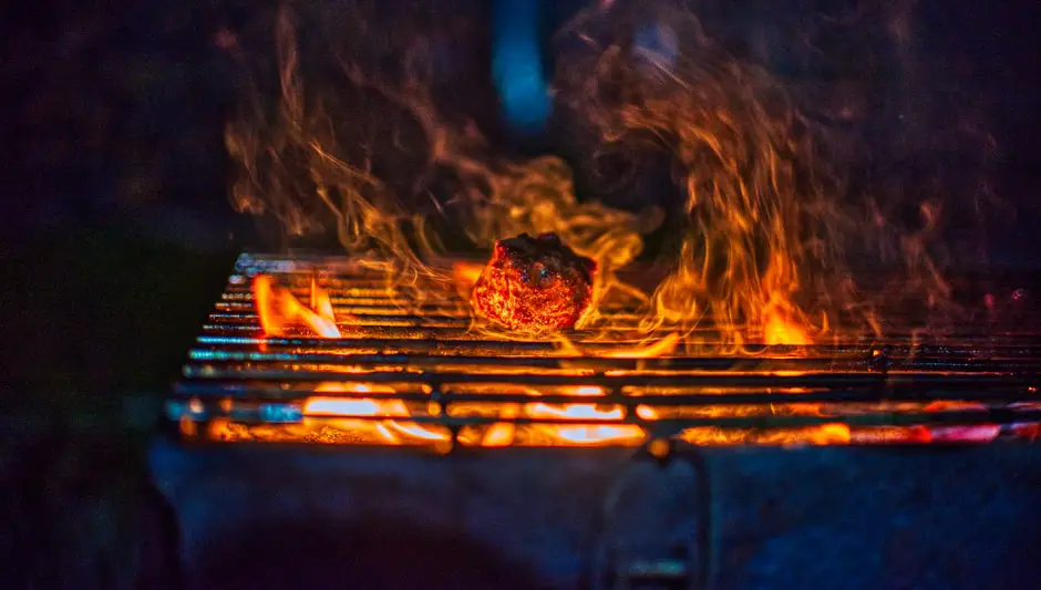 what to put under grill on grass